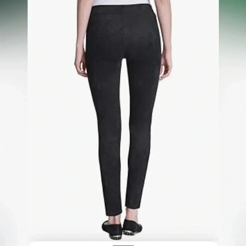Andrew Marc Women's Black faux suede Pull-On Jeggings Size M - Picture 4 of 14